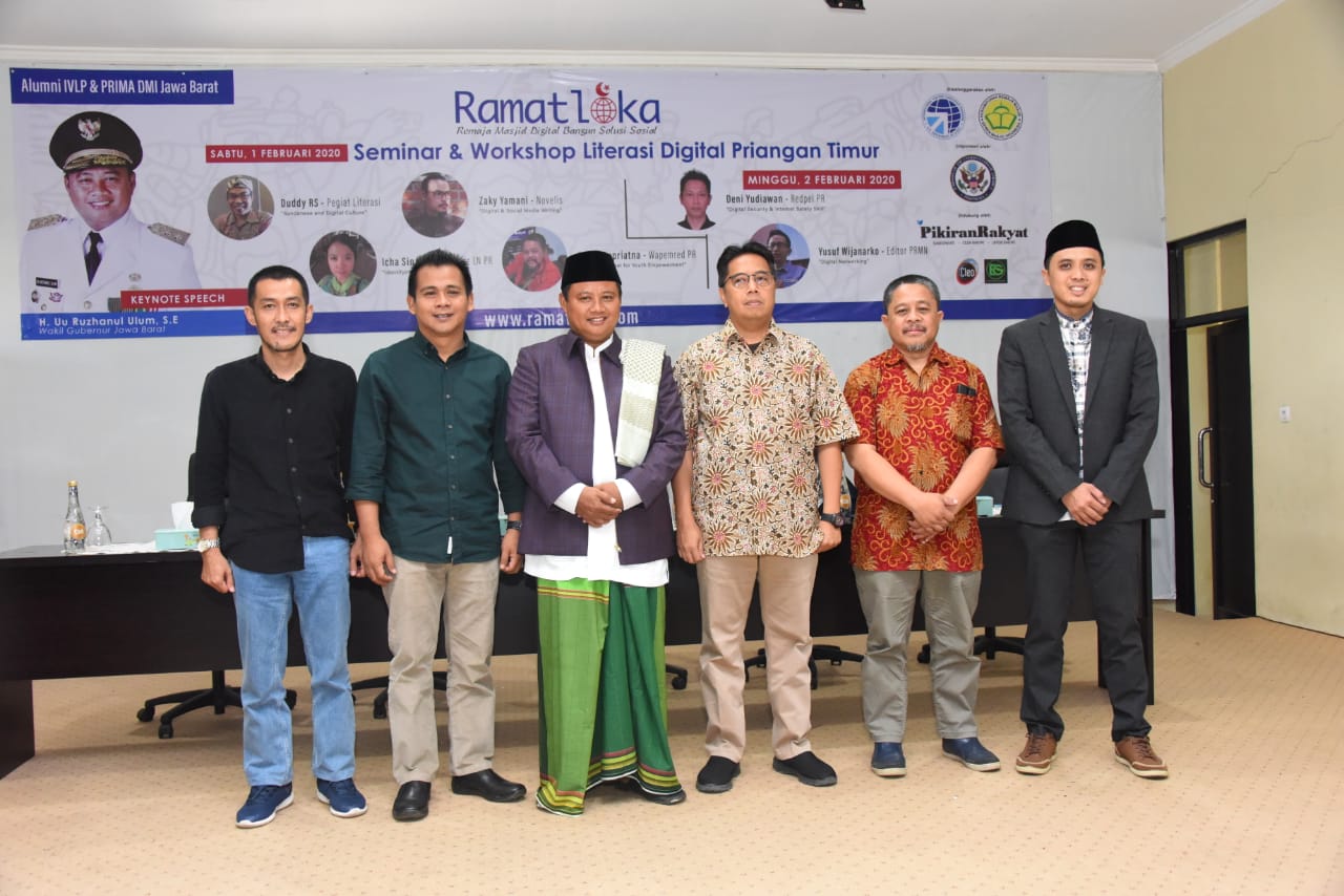 Wabup Yana Hadiri Workshop Literasi Digital se-Priangan Timur