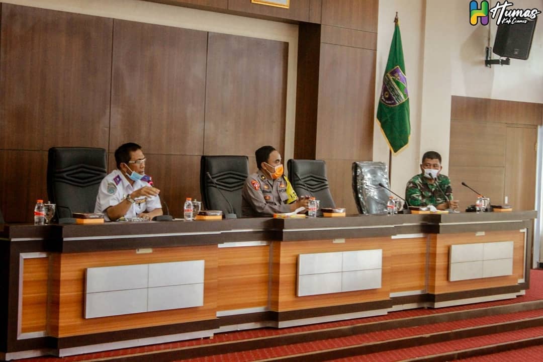 Antisipasi Penyebaran Virus Covid-19, Pemkab Ciamis Evaluasi Aktifitas Pengecekan Perbatasan