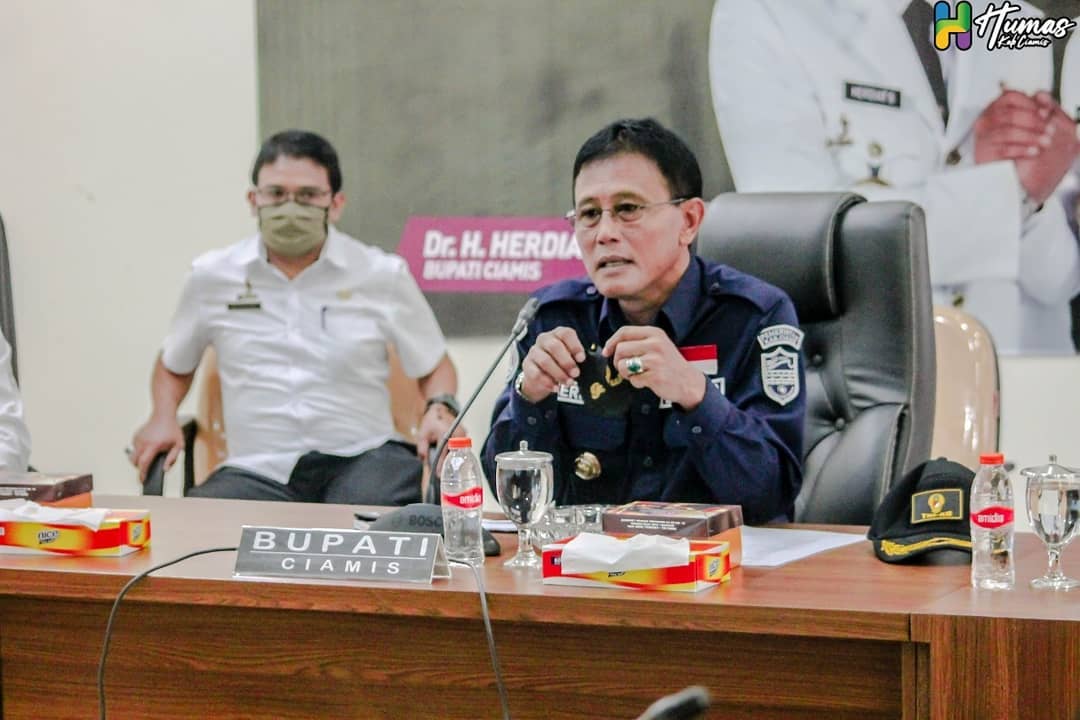 Bupati Ciamis Ikuti Musrenbang Virtual Tingkat Provinsi