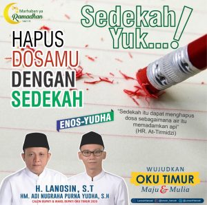 Enos-Yudha OKU Timur Sedekah