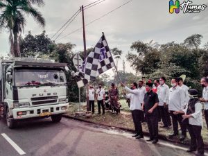 Bupati Ciamis Resmikan Uji Coba Pengalihan Kendaraan Angkutan Barang  ke Jalur Lingkar Selatan