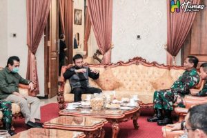 Bupati Ciamis Terima Kunjungan Pangdam III Siliwangi, Bahas Ketahanan Pangan