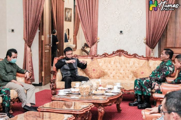 Bupati Ciamis Terima Kunjungan Pangdam III Siliwangi, Bahas Ketahanan Pangan