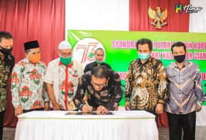 Launching Plaza Dekopinda dan Aplikasi Belanjamu.id, Bupati Ciamis: Koperasi Harus Tingktkan Inovasi