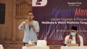 Pilar Saga Ichsan saat menghadiri diskusi Tangsel Menitip yang DIgelar Tangsel Club Minggu 4 Oktober 2020 (2)