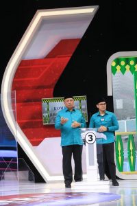 Pasangan Calon Walikota dan Wakil Walikota Tangerang Selatan (Tangsel) Benyamin Davnie-Pilar Saga Ichsan saat debat Pilkada di Kompas TV (3)